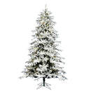 14' x 80" Flocked York Spruce Tree