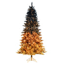9' x 57" Black Gold Ombre Tree