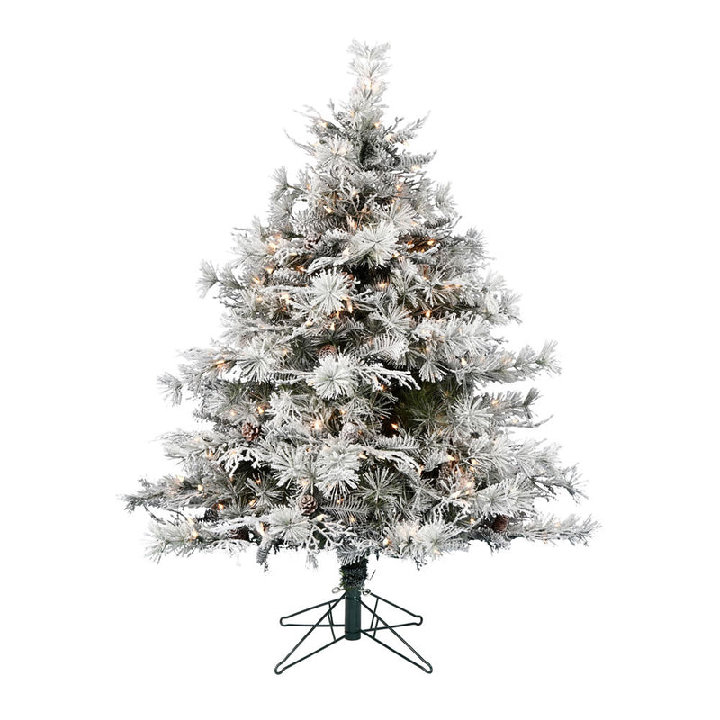 9' x 74" Flocked Cheshire Tree