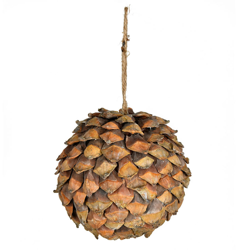 6.5" Chip Pinecone Ball Ornament