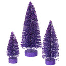 Glitter Oval Tree Set of 3 (5",7",9")