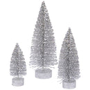 Glitter Oval Tree Set of 3 (5",7",9")