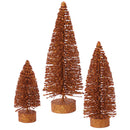 Glitter Oval Tree Set of 3 (5",7",9")