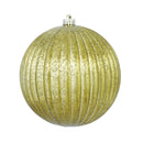 10" Mercury Finish Pumpkin Ball Ornament (Various Color Options)