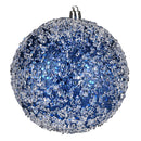 8" Glitter Hail Ball Ornament (Various Color Options)