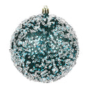 8" Glitter Hail Ball Ornament (Various Color Options)