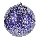 8" Glitter Hail Ball Ornament (Various Color Options)