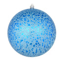 8" Crackle Ball Ornament (Various Color Options)