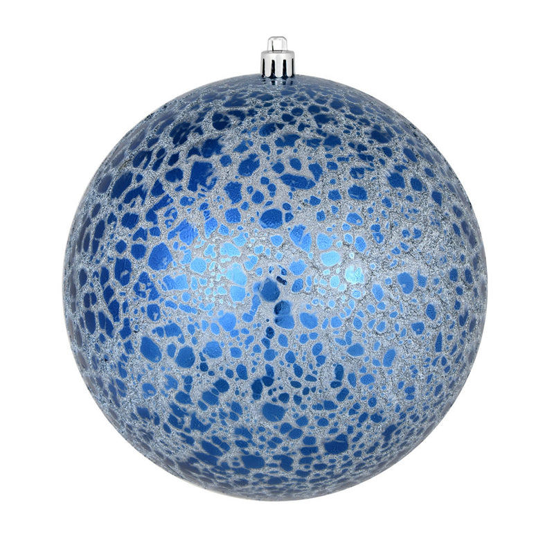 8" Crackle Ball Ornament (Various Color Options)