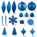 125 Piece Ornament Set (Various Color Options)