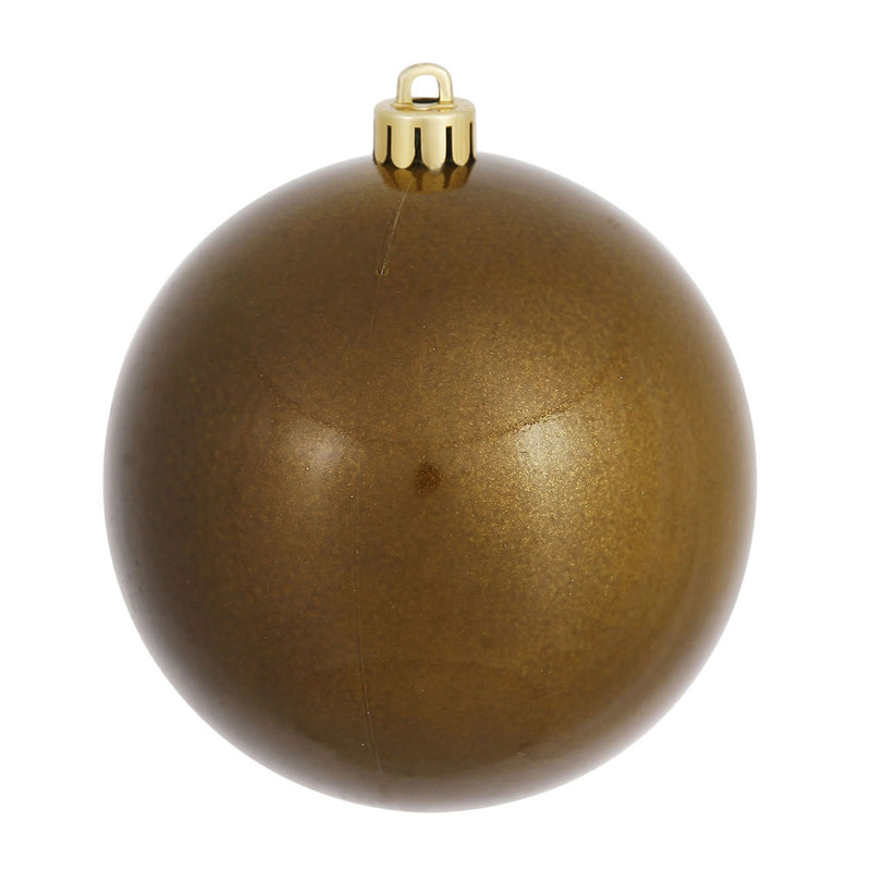 4" Olive Ball Ornament. Pack of 6