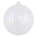 8" Clear Iridescent Ball Drilled Cap