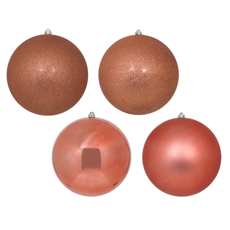 12" Coral Ball 4-Finish Assortment Pack of 4