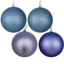12" Periwinkle 4-Finish Ball Assortment Drill Pack of 4
