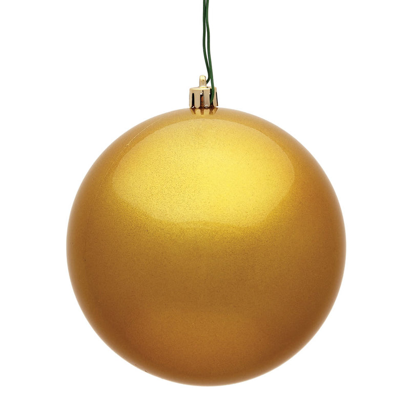 12" Honey Gold Ball UV Drilled Cap