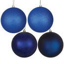 12" Midnight Blue 4-Finish Ball Assortment Drill Pack of 4
