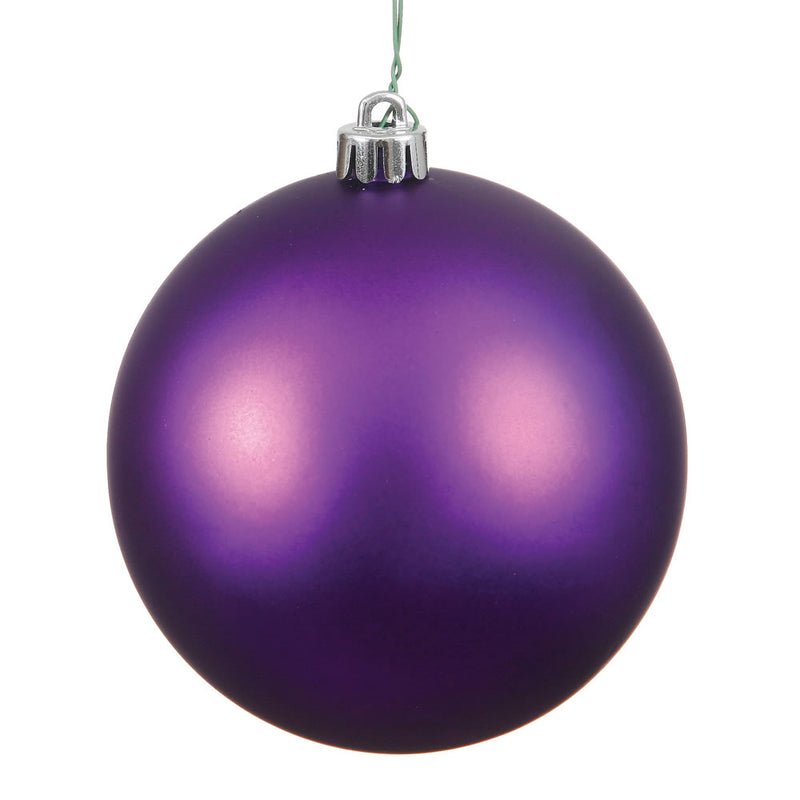 12" Plum Ball UV Drilled Cap