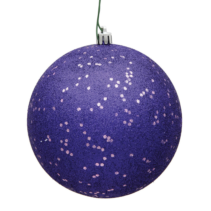 12" Purple Ball UV Drilled Cap