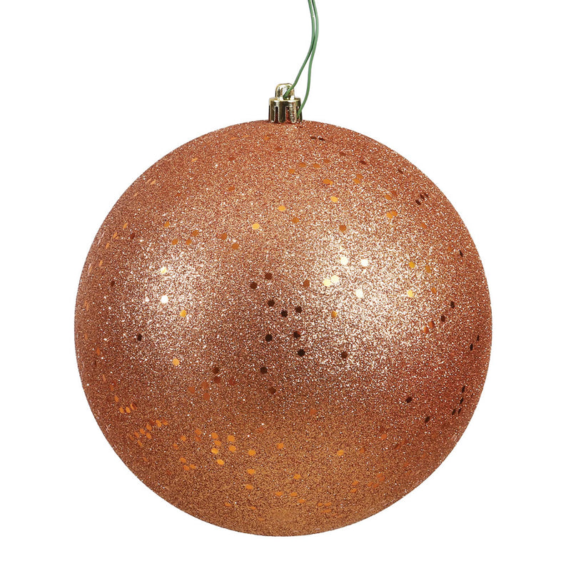 12" Rose Gold Ball UV Drilled Cap