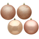 10" Rose Gold 4-Finish Ornament Assortment Pack of 4
