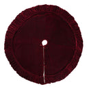 Plush Wine Velvet Tree Skirt
