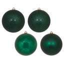 10" Midnight Green Ball 4-Finish Assortment Pack of 4